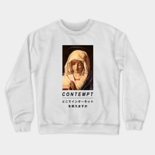 contemptuous maria praying japanese Crewneck Sweatshirt